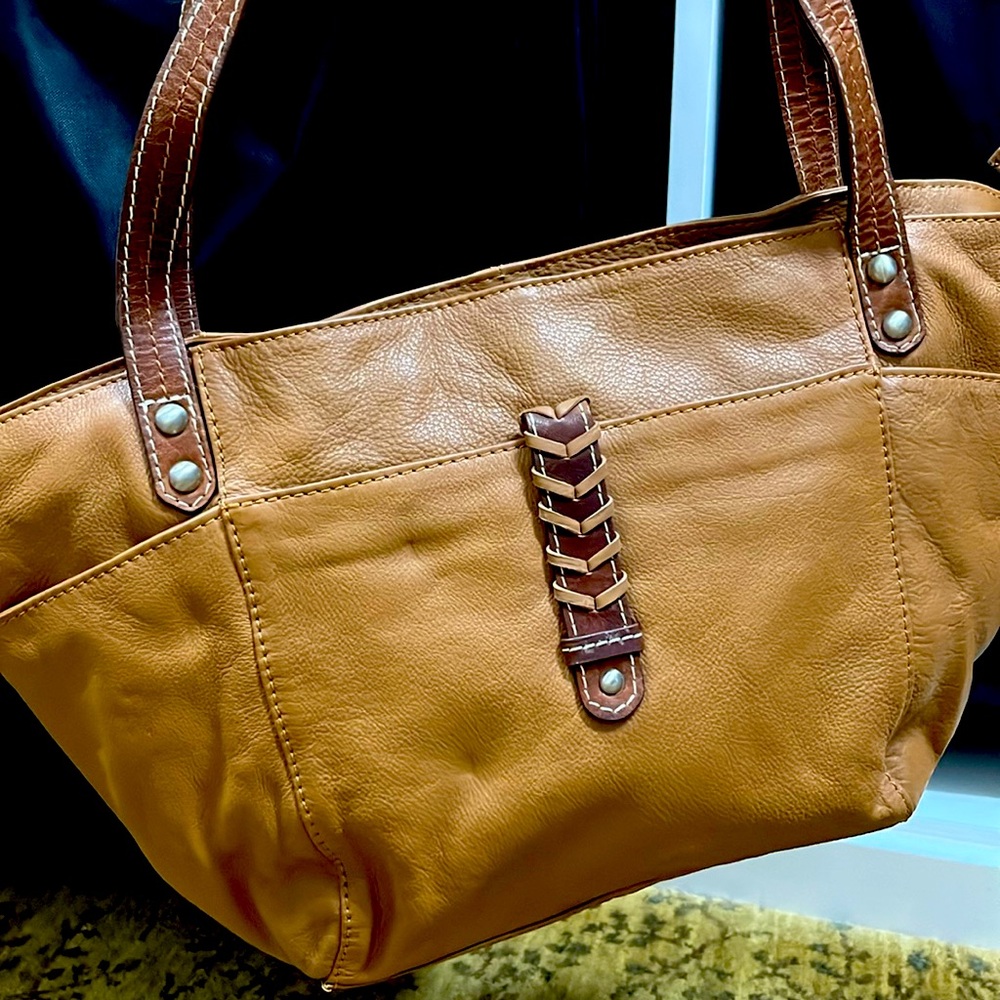 Nino BOSSI Leather, brown Shoulder bag. NWOT